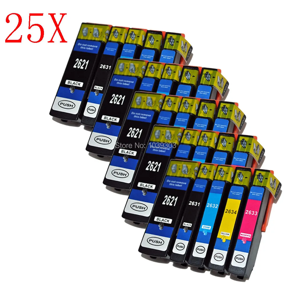 25x T2621 Ink Cartridge Compatible for Epson XP600/XP-600/XP600 XP610/XP-610/XP610 XP620/XP-620/XP620 XP700/XP-700 Printer
25x T2621 Ink Cartridge Compatible for Epson XP600/XP-600/XP600 XP610/XP-610/XP610 XP620/XP-620/XP620 XP700/XP-700 Printer