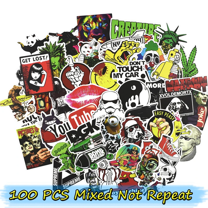 100 Pcs Mixed Fashion Stickers for Skateboard Bicycle Motorcycle Car Styling Laptop Home Decor Decals Cute Graffiti DIY Sticker
100 Pcs Mixed Fashion Stickers for Skateboard Bicycle Motorcycle Car Styling Laptop Home Decor Decals Cute Graffiti DIY Sticker