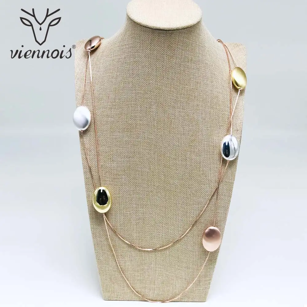 Viennois New Round Sweater Chain Mix Rose Gold Color Long Necklace For Women Trendy Style Female Party Jewelry
Viennois New Round Sweater Chain Mix Rose Gold Color Long Necklace For Women Trendy Style Female Party Jewelry