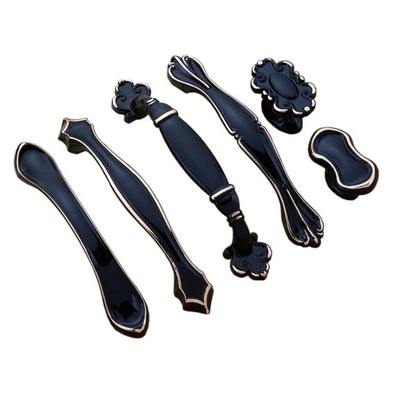 Rose Black European Cabinet Handles Aluminum Alloy Door Kitchen Knobs Cabinet Pulls Drawer Knobs Wardrobe handle
Rose Black European Cabinet Handles Aluminum Alloy Door Kitchen Knobs Cabinet Pulls Drawer Knobs Wardrobe handle