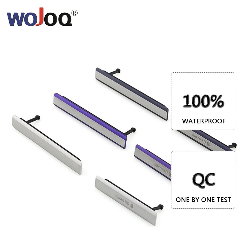 WOJOQ New USB Charging Port Dust Plug Cover For Sony Z2 L50W D6503 D6502 D6543 Micro SD Port + SIM Card Port Slot Cover
WOJOQ New USB Charging Port Dust Plug Cover For Sony Z2 L50W D6503 D6502 D6543 Micro SD Port + SIM Card Port Slot Cover