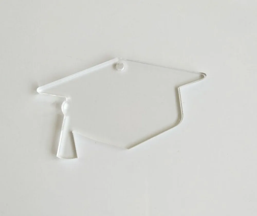 15PCS Acrylic Keychains Blank Graduation Cap Clear 1/8" ,DIY Keychain Accessory,Clear Plexiglass Laser Cut Sheet High Quality
15PCS Acrylic Keychains Blank Graduation Cap Clear 1/8" ,DIY Keychain Accessory,Clear Plexiglass Laser Cut Sheet High Quality