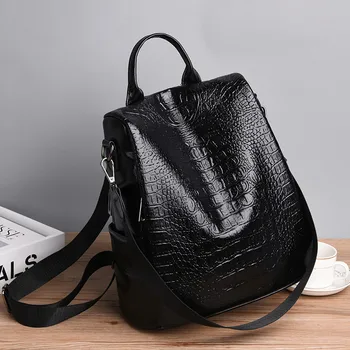 Fashion Classic Backpack Women Crocodile Leather Shoulder Bag Female Vintage School Travel Ladies Mochilas
Fashion Classic Backpack Women Crocodile Leather Shoulder Bag Female Vintage School Travel Ladies Mochilas