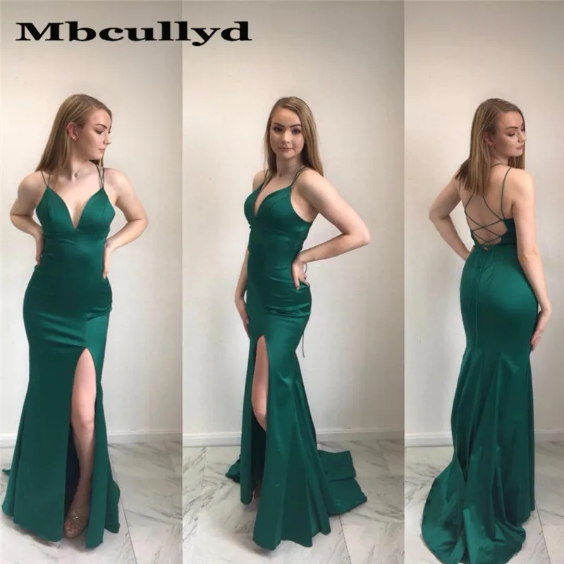 Mbcullyd Dark Green Side Slit Prom Dresses Long 2019 Mermaid Evening Party Gowns Sexy Backless Women Formal Gala Dress
Mbcullyd Dark Green Side Slit Prom Dresses Long 2019 Mermaid Evening Party Gowns Sexy Backless Women Formal Gala Dress