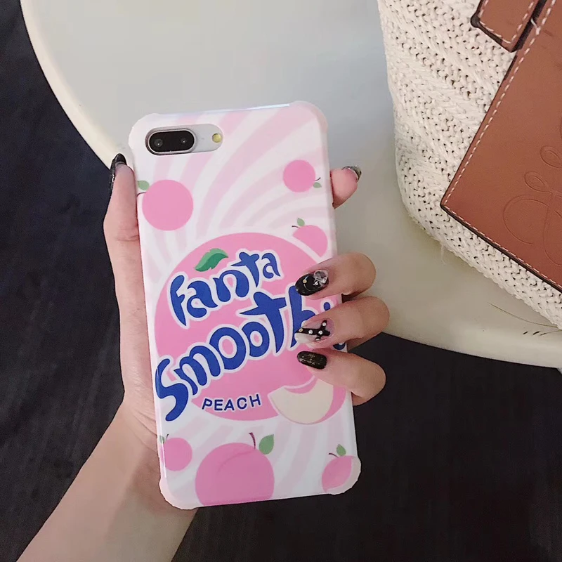 Hot fruit flavor Soda soft silicon for iphone 6 6S S plus 7 7plus 8 8plus X 10 Anti-fall Peach pink Fashion phone cases couqe
Hot fruit flavor Soda soft silicon for iphone 6 6S S plus 7 7plus 8 8plus X 10 Anti-fall Peach pink Fashion phone cases couqe
