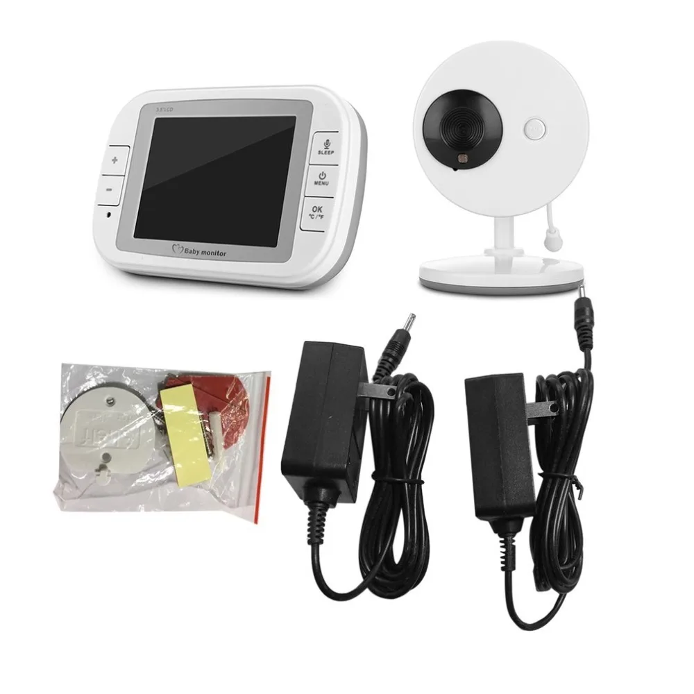 LESHP 3.5 inch 2.4GHz Wireless TFT LCD 2-way Audio Infant Baby Camera Infrared Night Vision Temperature Detection Nanny Monitor
LESHP 3.5 inch 2.4GHz Wireless TFT LCD 2-way Audio Infant Baby Camera Infrared Night Vision Temperature Detection Nanny Monitor