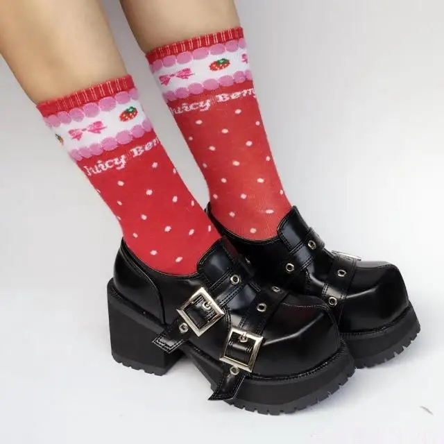 8cm Block Heel Black Buckle Strap Rock Gothic Punk Lolita High Platform Cosplay Ankle Shoes Halloween Diamond Head
8cm Block Heel Black Buckle Strap Rock Gothic Punk Lolita High Platform Cosplay Ankle Shoes Halloween Diamond Head