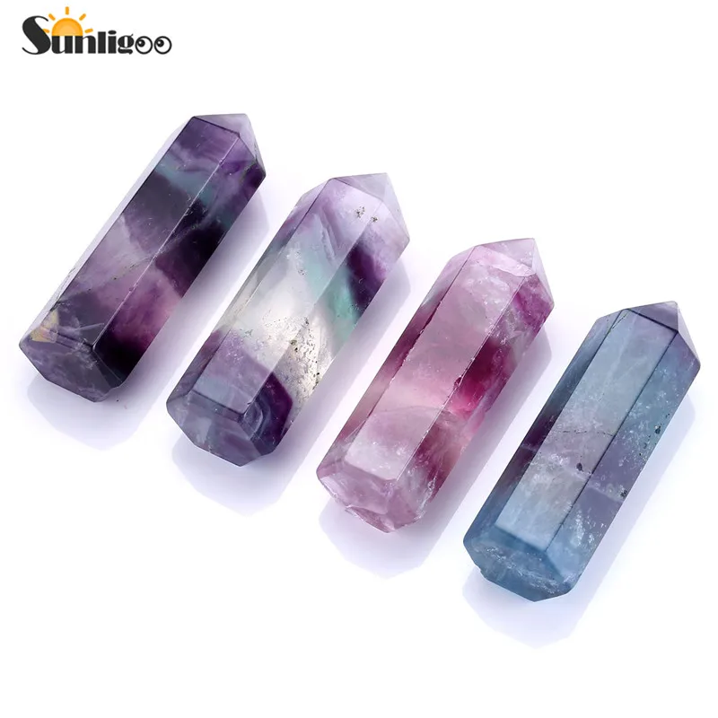 Sunligoo Brand New 1pc Tumbled Fluorite Healing Crystal Wand, Pointed & Faceted for Reiki Chakra Meditation Therapy Decoration
Sunligoo Brand New 1pc Tumbled Fluorite Healing Crystal Wand, Pointed & Faceted for Reiki Chakra Meditation Therapy Decoration