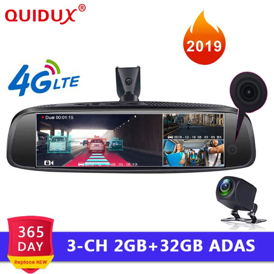 QUIDUX 3 CHS lens car dvr camera RAM 2GB+ROM 32GB Android Rearview Mirror ADAS GPS Navigation DashCam 1080P WIFI video recorder
QUIDUX 3 CHS lens car dvr camera RAM 2GB+ROM 32GB Android Rearview Mirror ADAS GPS Navigation DashCam 1080P WIFI video recorder