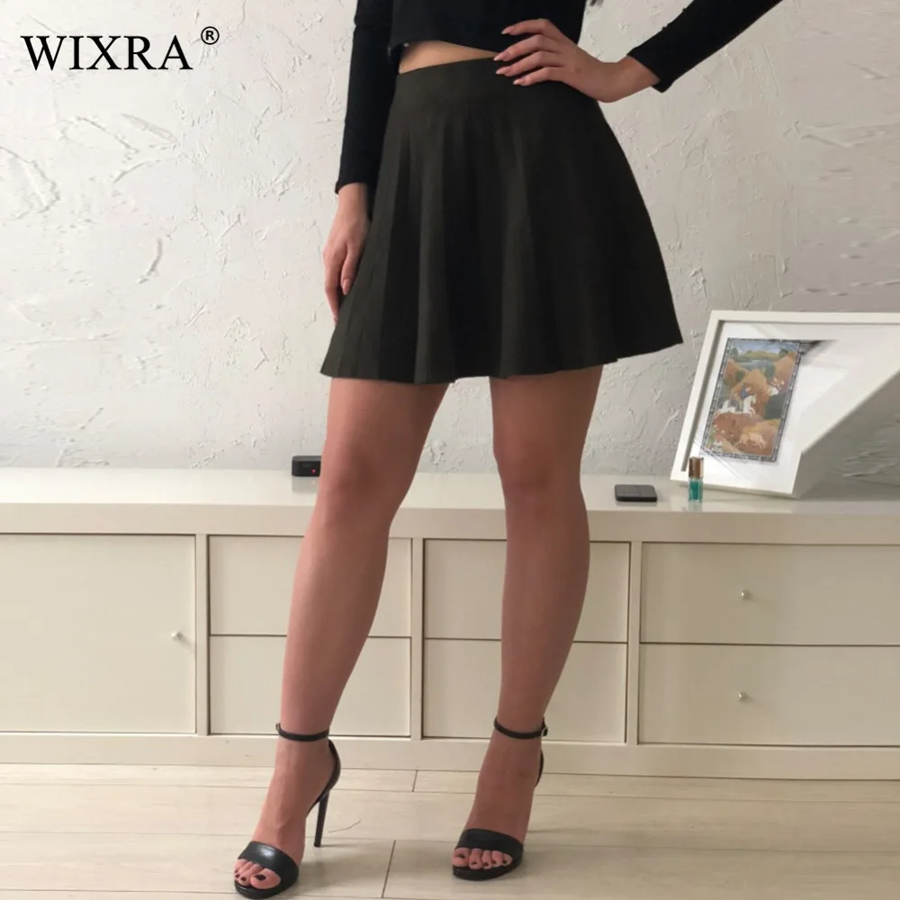 Wixra Basic Spring Autumn High Waist Knitted Skirts Women Pleated Mini Skirt Casual Elastic Solid Mini Skirt Female
Wixra Basic Spring Autumn High Waist Knitted Skirts Women Pleated Mini Skirt Casual Elastic Solid Mini Skirt Female