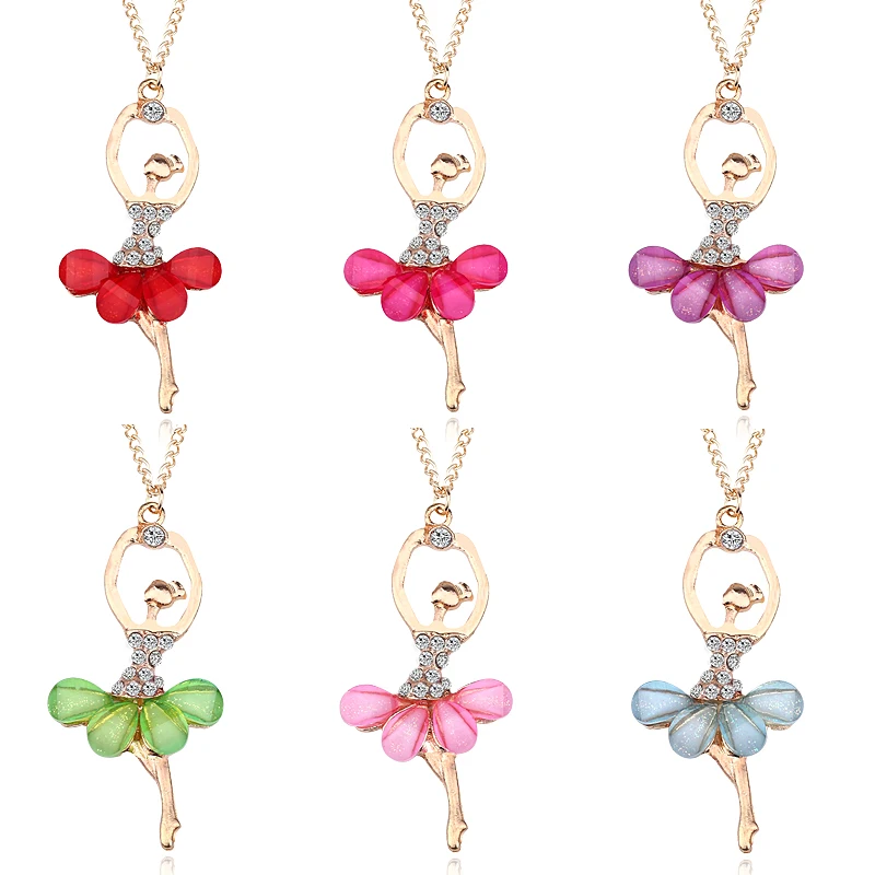 Colorful Crystal Ballet Dancer Pendants Necklaces For Girls Gold Fairy Princess Choker Necklace Women Female Jewelry Collar DIY
Colorful Crystal Ballet Dancer Pendants Necklaces For Girls Gold Fairy Princess Choker Necklace Women Female Jewelry Collar DIY