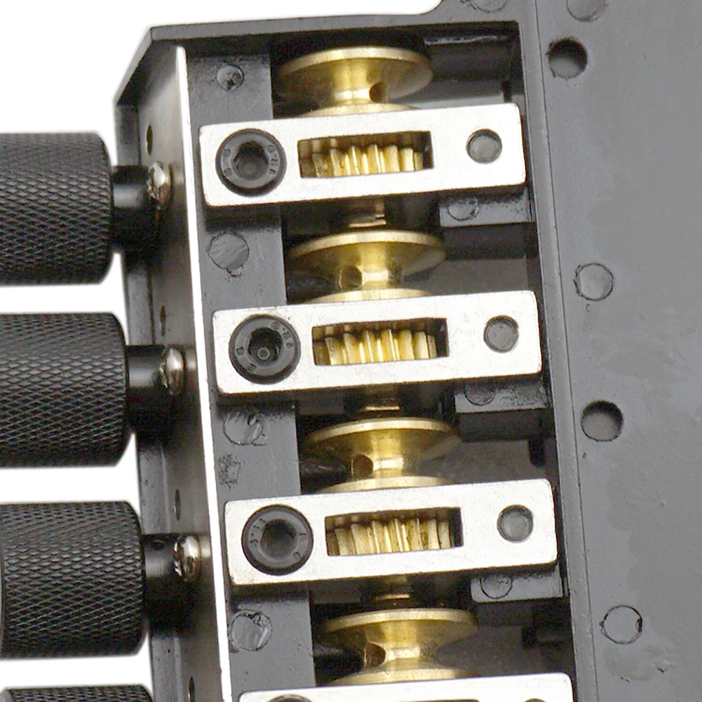 Black Bass Replacement Bridge Nut Set for Headless Electric Bass Accessory 97 x 96.5mm