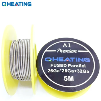 Qheating A1 26ga*2+32ga fused Clapton parallel for RDA RBA Rebuildable Atomizer Heating Wires Coil Tool Alien Clapton
Qheating A1 26ga*2+32ga fused Clapton parallel for RDA RBA Rebuildable Atomizer Heating Wires Coil Tool Alien Clapton