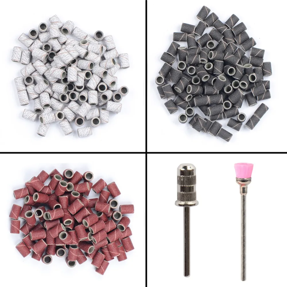 Advanced 100pcs/lot Sanding Bands+1pc Mandrel+1pc Rotary Brush Manicure Pedicure Set Kit For Electric Nail Drill Callus
Advanced 100pcs/lot Sanding Bands+1pc Mandrel+1pc Rotary Brush Manicure Pedicure Set Kit For Electric Nail Drill Callus
