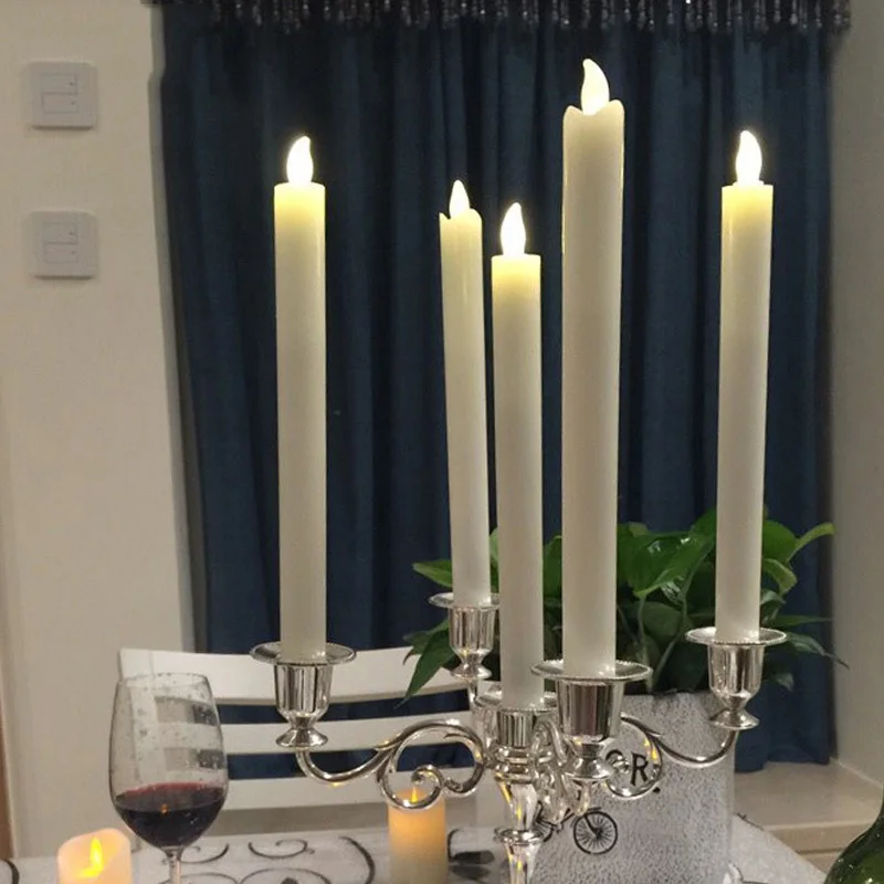 Pack of 6 Warm White Flickering Led Wax Candles With Real Wax Material,Battery Taper Candles For Holiday Decoration
Pack of 6 Warm White Flickering Led Wax Candles With Real Wax Material,Battery Taper Candles For Holiday Decoration