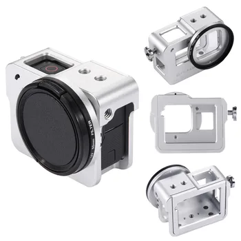 PULUZ for GoPro HERO /HERO6 /5 Housing Shell CNC Aluminum Alloy Protective Case Cage w/ Insurance Frame & 52mm UV Lens(Silver)
PULUZ for GoPro HERO /HERO6 /5 Housing Shell CNC Aluminum Alloy Protective Case Cage w/ Insurance Frame & 52mm UV Lens(Silver)