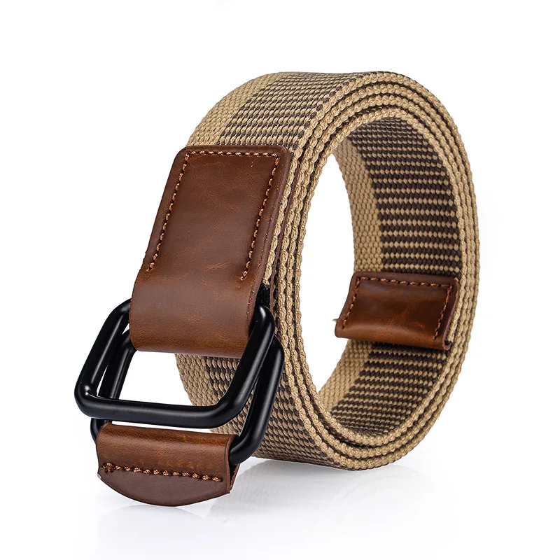 High Quality Designer Man Fashion Casual Canvas Belt for Jeans Woman Double D Ring Stitching Youth Weave Waistband
High Quality Designer Man Fashion Casual Canvas Belt for Jeans Woman Double D Ring Stitching Youth Weave Waistband