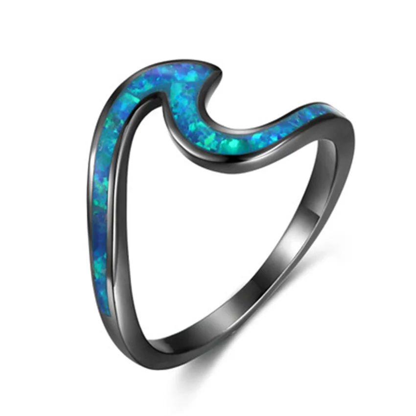 New Ocean Wavy Blue Hot Fire Opal Rings Sliver Jewelry For Women Wedding Gift Drop Shipping Jewelry
New Ocean Wavy Blue Hot Fire Opal Rings Sliver Jewelry For Women Wedding Gift Drop Shipping Jewelry