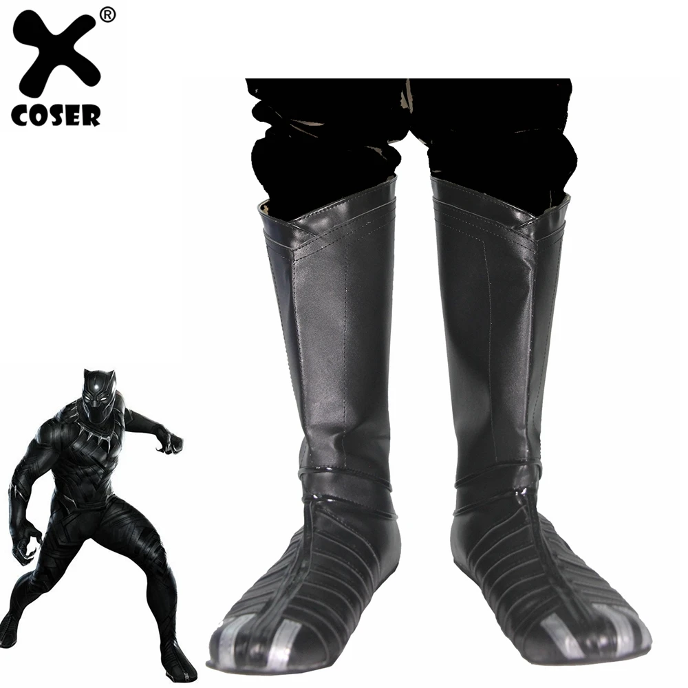 XCOSER Captain America: Civil War Black Panther Boots Black Deluxe PU Boots Cosplay Costume Prop For Black Panther Cosplay
XCOSER Captain America: Civil War Black Panther Boots Black Deluxe PU Boots Cosplay Costume Prop For Black Panther Cosplay