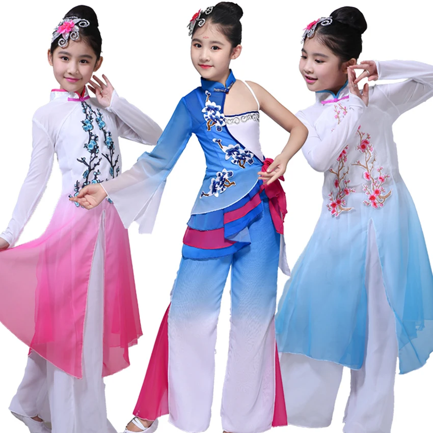Chinese Style Gilrs Fairy Dancing Costumes Clothing Set Full Sleeve Chiffon Indian Floral Elegant Jazz Hanfu Dance Clothes
Chinese Style Gilrs Fairy Dancing Costumes Clothing Set Full Sleeve Chiffon Indian Floral Elegant Jazz Hanfu Dance Clothes