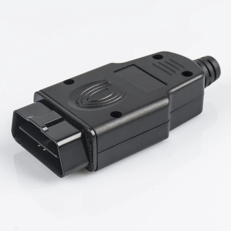 Black OBD2 Connector J1962m Plug with Enclosure and Cable Relief 16pin Male Connector
Black OBD2 Connector J1962m Plug with Enclosure and Cable Relief 16pin Male Connector