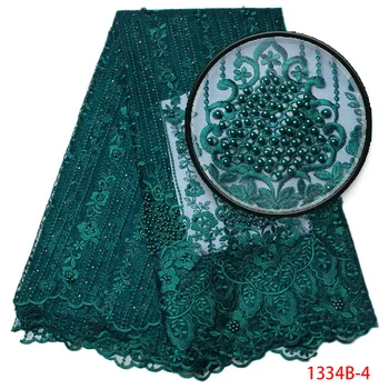 New French Lace Fabric Dark Green African Net Fabric With Beads Nigeria Tulle Mesh Wedding Party Dress High Quality GD1334B-4
New French Lace Fabric Dark Green African Net Fabric With Beads Nigeria Tulle Mesh Wedding Party Dress High Quality GD1334B-4