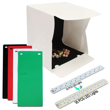 15.8 Inch Folding Light Photography Studio Softbox LED Light Soft Box Camera Photo Background Box Lighting Tent Kit
15.8 Inch Folding Light Photography Studio Softbox LED Light Soft Box Camera Photo Background Box Lighting Tent Kit