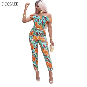 Off Shoulder Floral Print Rompers Womens Jumpsuit Backless Slash Neck Bodycon Bodysuit Summer Retro African Style Boho Vintage
Off Shoulder Floral Print Rompers Womens Jumpsuit Backless Slash Neck Bodycon Bodysuit Summer Retro African Style Boho Vintage