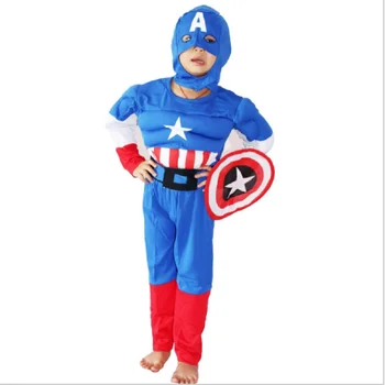 Boy Captain America Muscle Costume Halloween Costume For Kids Role Play Cosplay Comic Marvel Anime Disfrace Canaval Clothing
Boy Captain America Muscle Costume Halloween Costume For Kids Role Play Cosplay Comic Marvel Anime Disfrace Canaval Clothing