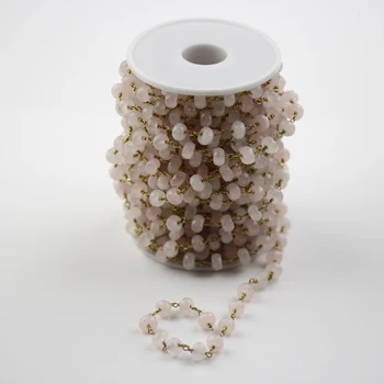 Natural Quartz Rondelle Chains Earrrings,Faceted Pink Crystal Abacus Beads Bracelet Necklace Jewelry,5x8mm,Wire Wrapped Golden
Natural Quartz Rondelle Chains Earrrings,Faceted Pink Crystal Abacus Beads Bracelet Necklace Jewelry,5x8mm,Wire Wrapped Golden