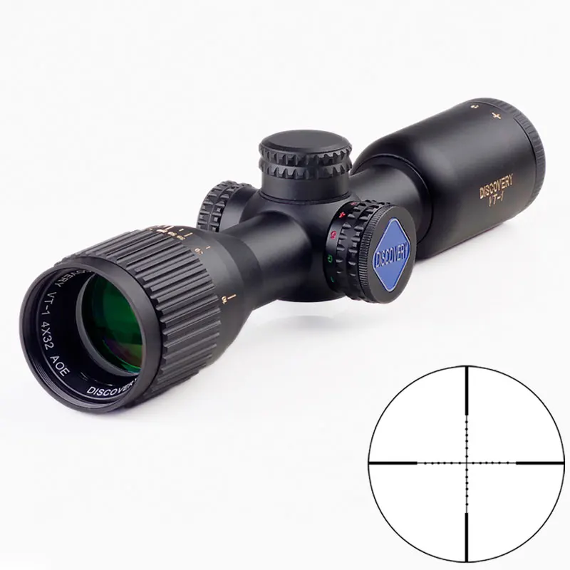DISCOVERY VT-1 4X32AOE Protable Compact Shot Riflescope Optics Sight Illuminated Mil-dot Reticle Rifle Scope Monocular For Hunt
DISCOVERY VT-1 4X32AOE Protable Compact Shot Riflescope Optics Sight Illuminated Mil-dot Reticle Rifle Scope Monocular For Hunt