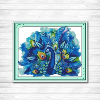 Blue peacock tail Drawing painting Counted printed on the canvas DMC 14CT 11CT DMS Cross Stitch Needlework kits Embroidery Sets
Blue peacock tail Drawing painting Counted printed on the canvas DMC 14CT 11CT DMS Cross Stitch Needlework kits Embroidery Sets