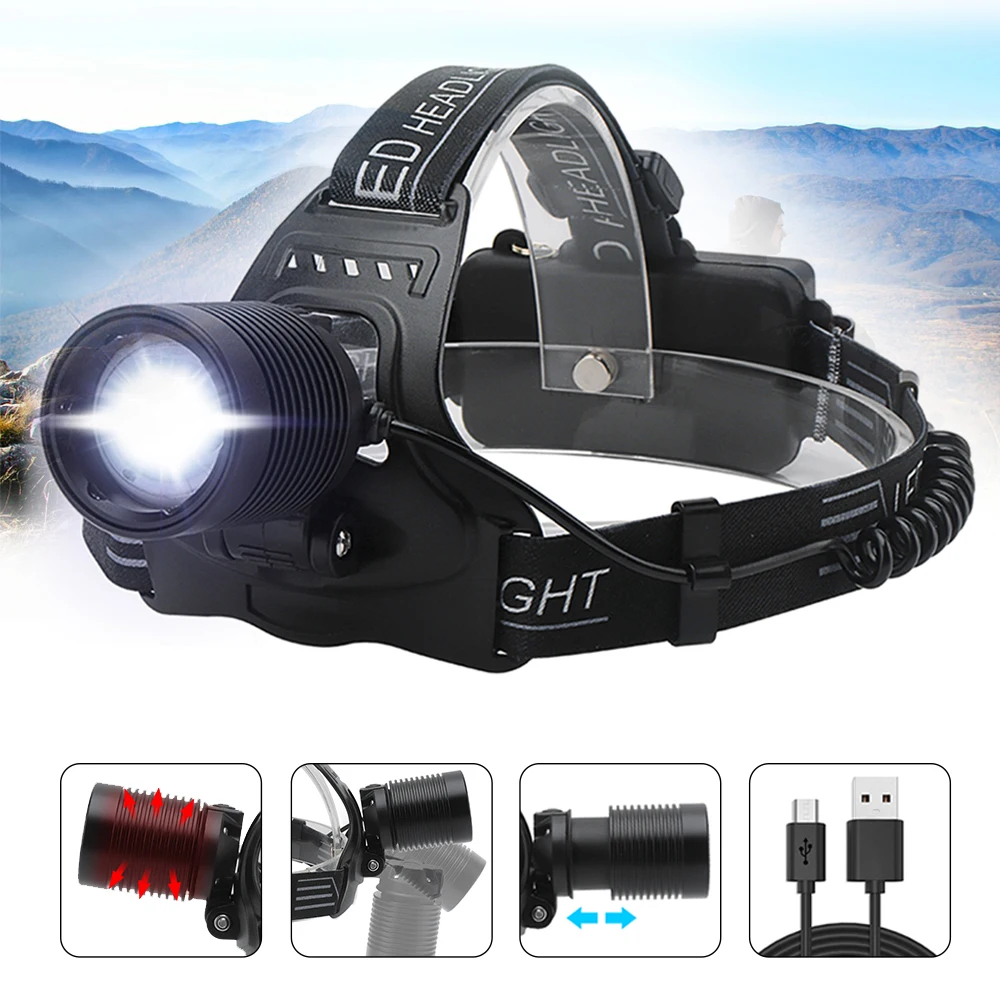Asafee XPH50 LED Headlamp Zoomable Headlight High Power Flashlight Hunting Head Torch Light 18650 Rechargable Head Lamp
Asafee XPH50 LED Headlamp Zoomable Headlight High Power Flashlight Hunting Head Torch Light 18650 Rechargable Head Lamp