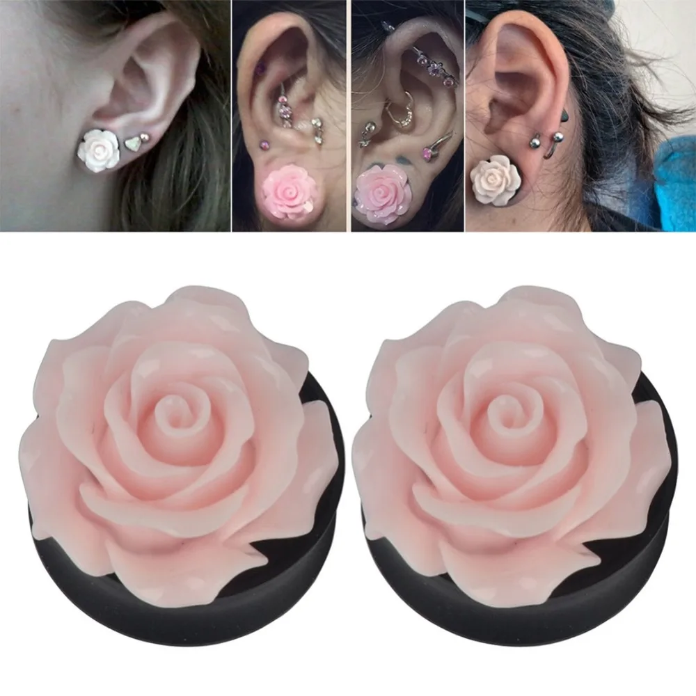 1 PC Women Colorful Flower Earrings Double Saddle Expander Fake Ear Gauge Stretching Tapers Plugs Tunnels 8mm-22mm
1 PC Women Colorful Flower Earrings Double Saddle Expander Fake Ear Gauge Stretching Tapers Plugs Tunnels 8mm-22mm