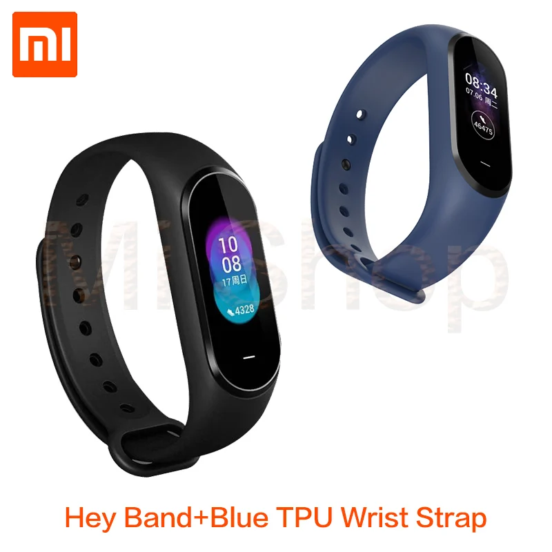 Xiaomi Hey Plus Smartband and blue