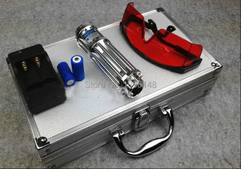 AAA Most Powerful Military Blue laser pointers 200000m 200w 450nm Flashlight light Burning Match Burn Cigarettes+Glasses Hunting
AAA Most Powerful Military Blue laser pointers 200000m 200w 450nm Flashlight light Burning Match Burn Cigarettes+Glasses Hunting