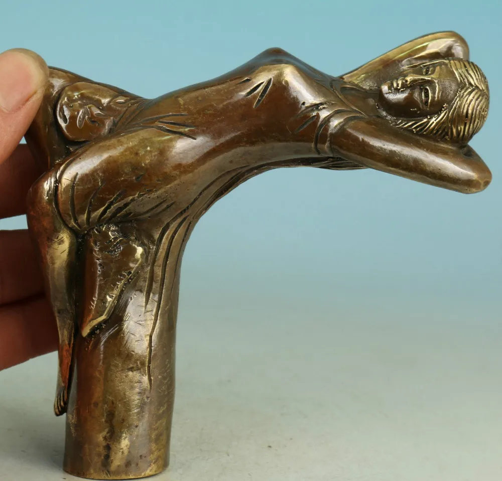 Copper Brass CHINESE crafts decoration Chinese Old BRASS Handmade Carved belle Collect Statue Walking Stick Head
Copper Brass CHINESE crafts decoration Chinese Old BRASS Handmade Carved belle Collect Statue Walking Stick Head