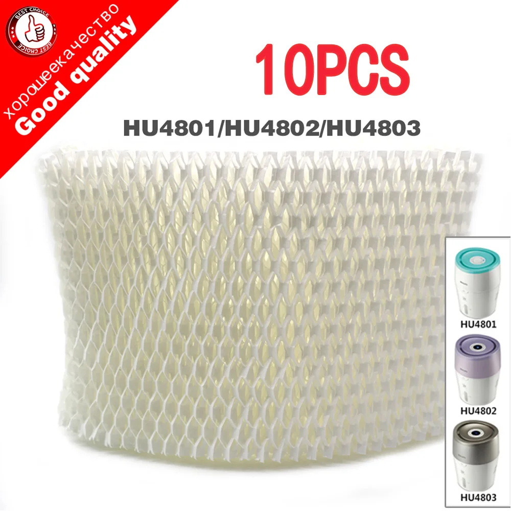 10 шт. сменные фильтры для увлажнителя Philips HU4801 HU4802 HU4803|Запчасти увлажнителя| |
