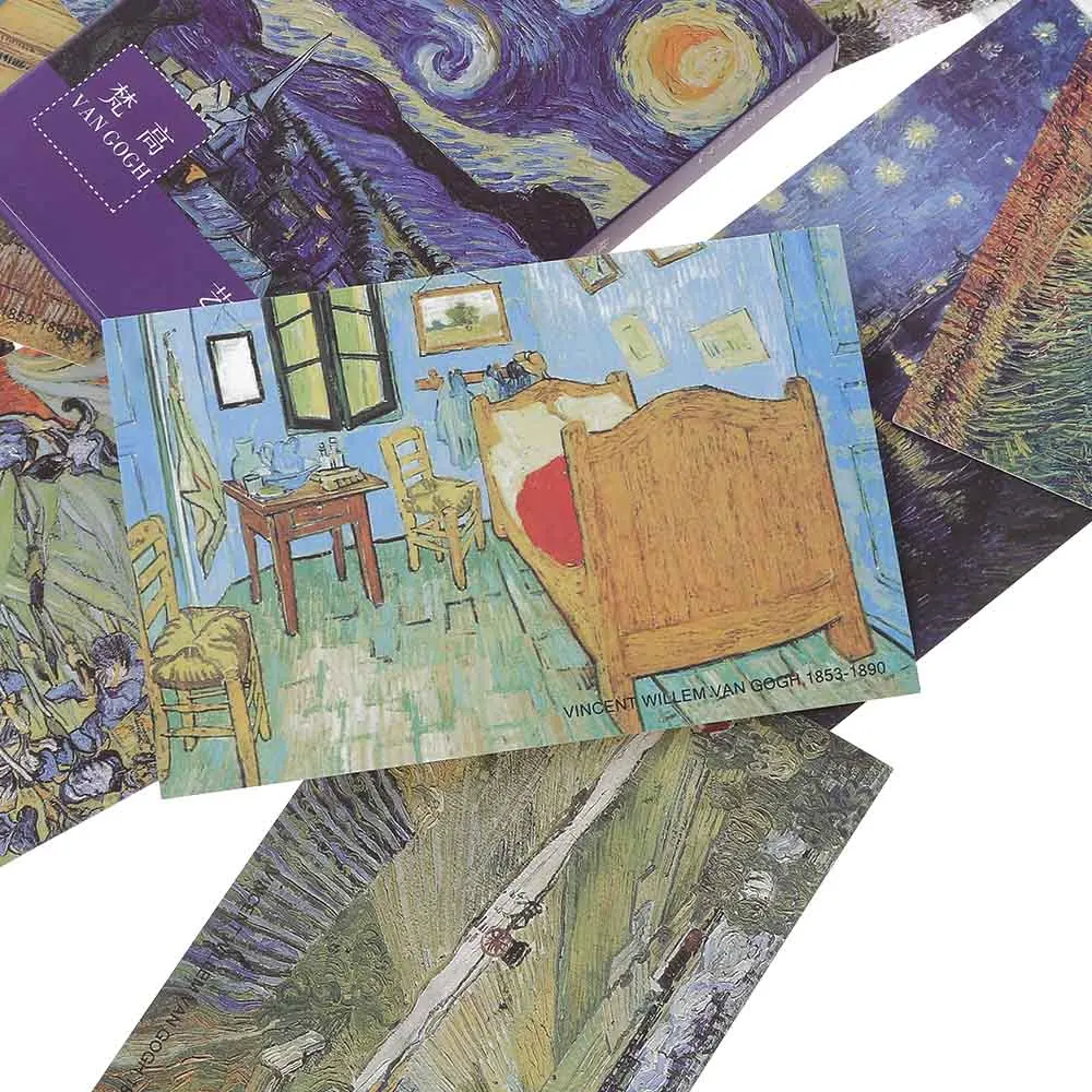30 Sheet/Box Van Gogh Oil Painting Bookmarks Postcards Vintage Greeting Wish Card Fashion Gift Office Stationery Supplies
30 Sheet/Box Van Gogh Oil Painting Bookmarks Postcards Vintage Greeting Wish Card Fashion Gift Office Stationery Supplies