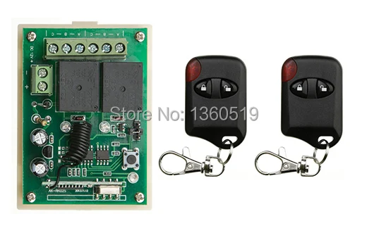 DC 12V 2CH RF Wireless Remote Control Switch System teleswitch 2X Transmitter +1 X Receiver Learning code smart home z-wave
DC 12V 2CH RF Wireless Remote Control Switch System teleswitch 2X Transmitter +1 X Receiver Learning code smart home z-wave