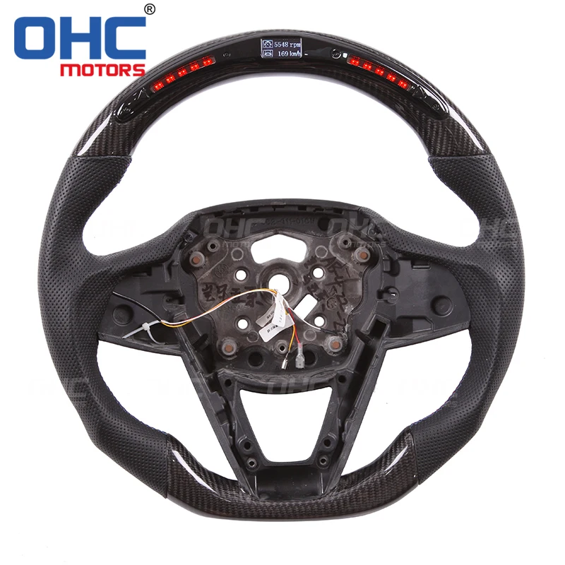 Real Carbon Fiber LED Steering Wheel compatible for BMW G20 G30 G01 G05 3 5 X3 X5 Seires
Real Carbon Fiber LED Steering Wheel compatible for BMW G20 G30 G01 G05 3 5 X3 X5 Seires