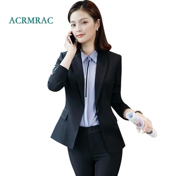 ACRMRAC Women suits Spring and autumn New Slim jacket Suit pants OL Formal Women pants suits Womens business suits
ACRMRAC Women suits Spring and autumn New Slim jacket Suit pants OL Formal Women pants suits Womens business suits