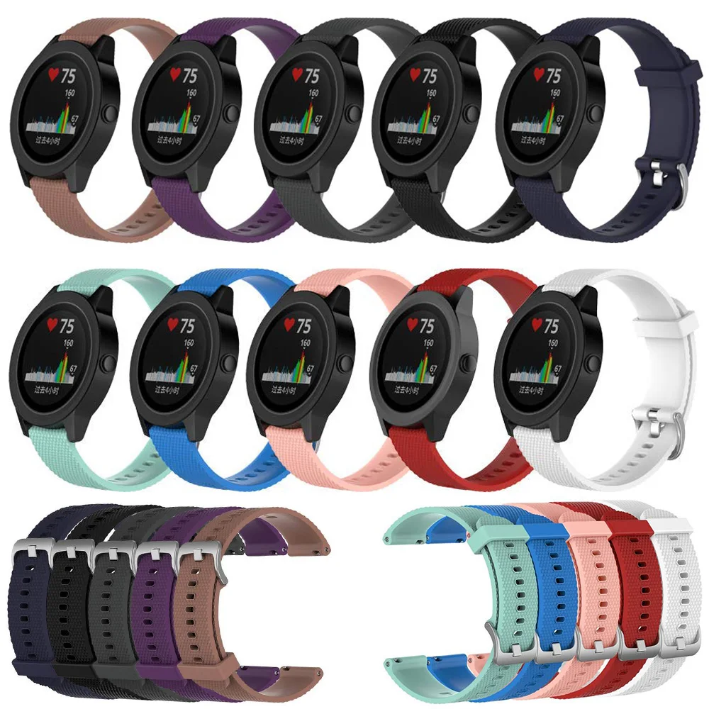 Tschick For Vivoactive 3 Band, 20mm Quick Release Breathable Soft Silicone Replacement for Garmin Vivoactive 3/ Vivomove HR
Tschick For Vivoactive 3 Band, 20mm Quick Release Breathable Soft Silicone Replacement for Garmin Vivoactive 3/ Vivomove HR