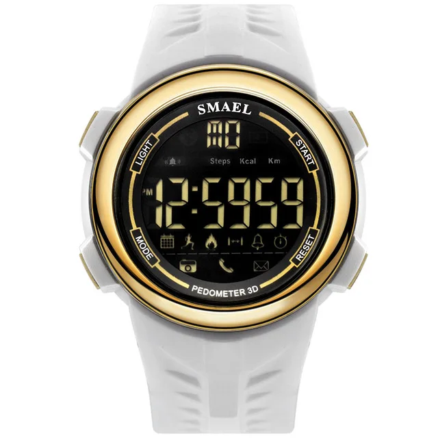 SMAEL цифровые наручные часы водонепроницаемые классные мужские черные белые