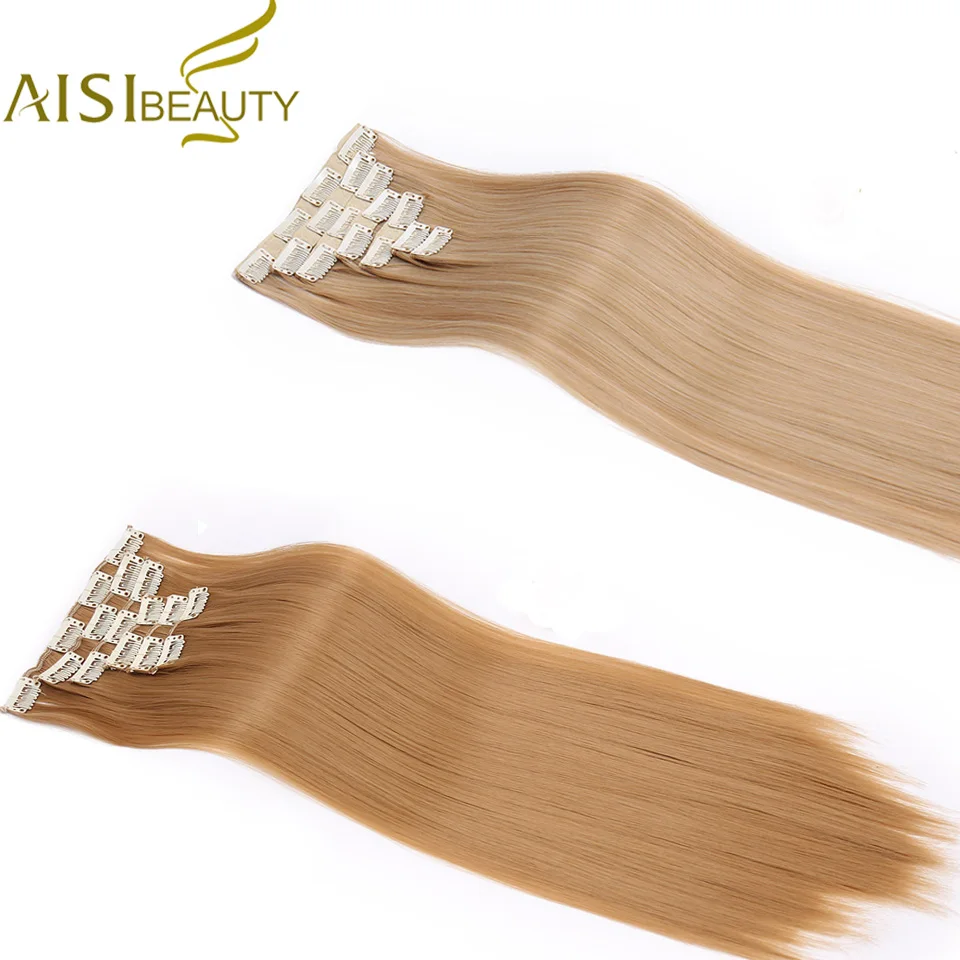 AISI BEAUTY 22" Hairpiece 140g Straight 16 Clips In False Styling Blonde Hair Synthetic Clip In Hair Extensions Heat Resistant
AISI BEAUTY 22" Hairpiece 140g Straight 16 Clips In False Styling Blonde Hair Synthetic Clip In Hair Extensions Heat Resistant