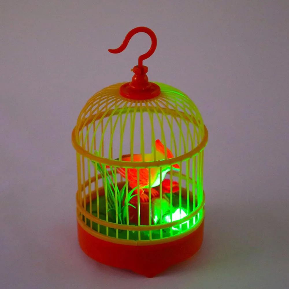 Electronic bird Singing Chirping Bird Toy in Cage Kids Voice Control Electronic Pet Toy
Electronic bird Singing Chirping Bird Toy in Cage Kids Voice Control Electronic Pet Toy
