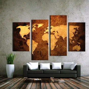 4 PCS Abstract Old World Map Painting Modern home decor Canvas Print Painting Wall Art Picture for Living Room Decor
4 PCS Abstract Old World Map Painting Modern home decor Canvas Print Painting Wall Art Picture for Living Room Decor
