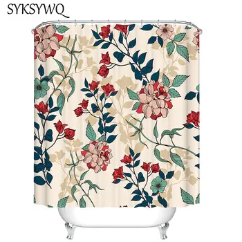New Blue Forest Shower Curtain Flower Leaves Curtain For Bathroom Duschvorhang Bath Curtains Waterproof Bathroom Accessories
New Blue Forest Shower Curtain Flower Leaves Curtain For Bathroom Duschvorhang Bath Curtains Waterproof Bathroom Accessories