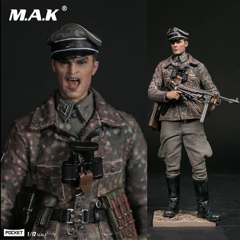 POCKET ELITE SERIES 1/12 WWII SS-Panzer Division Das Reich PES003 German with Weapon Double Head Carving Full Set Action Figure
POCKET ELITE SERIES 1/12 WWII SS-Panzer Division Das Reich PES003 German with Weapon Double Head Carving Full Set Action Figure