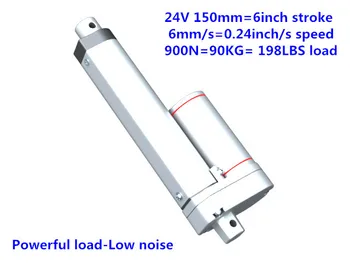 24V DC 150mm=6inch stroke900N=90KG=198LBS load 6mm/sec=0.24inch/sec speed electric linear actuator
24V DC 150mm=6inch stroke900N=90KG=198LBS load 6mm/sec=0.24inch/sec speed electric linear actuator